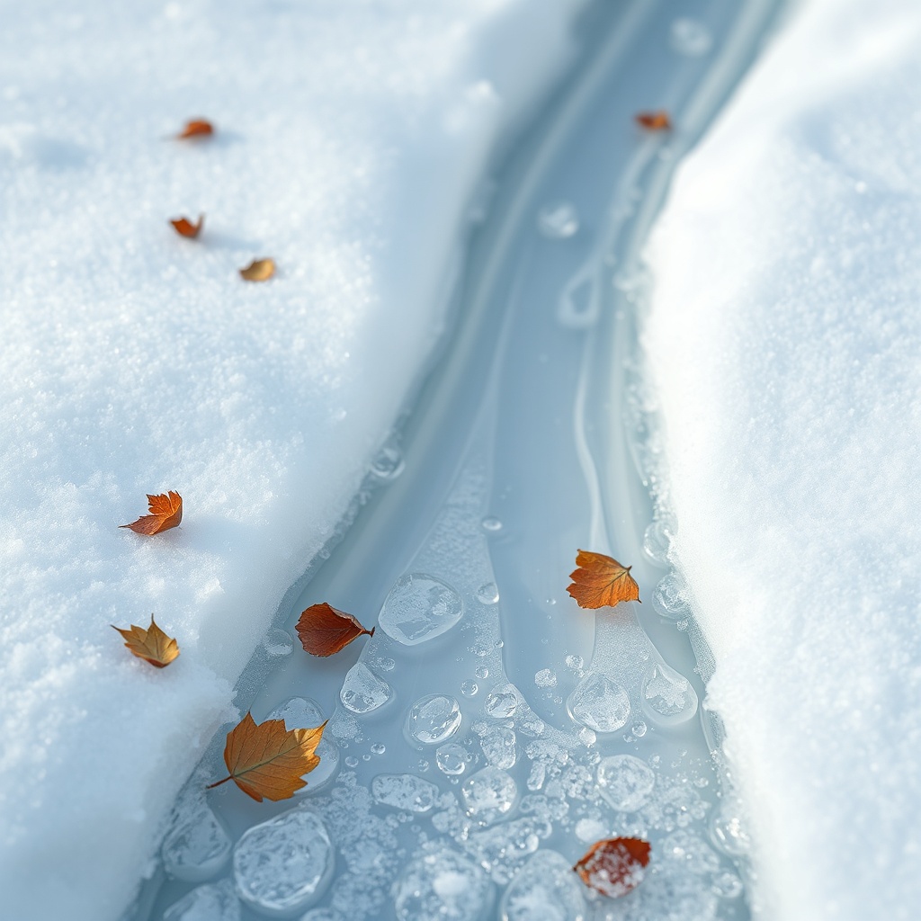 Nahaufnahme eines winterdichten Aluminium-Dachrinnenprofils mit Wasserablauf