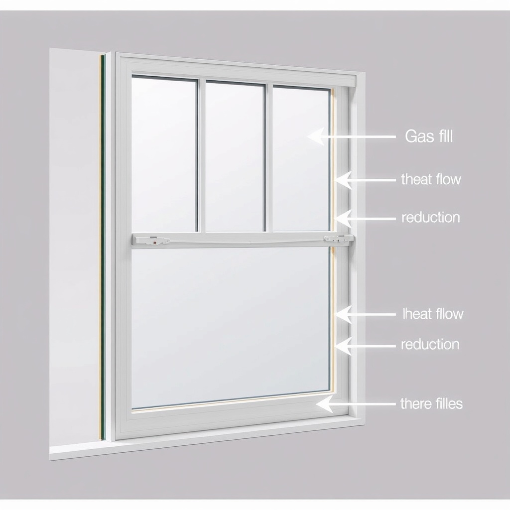 A photorealistic cross-section illustration of a Wintergarten Classic 1500 window showing