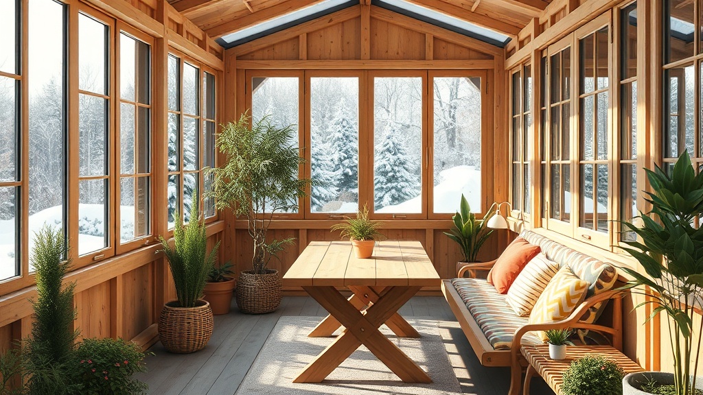 Wintergarten Eco 800: Einrichtungsideen für wenig Geld