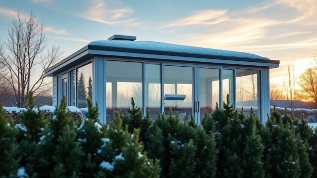 Wintergarten Eco 800: Winterfestigkeit und Wartung