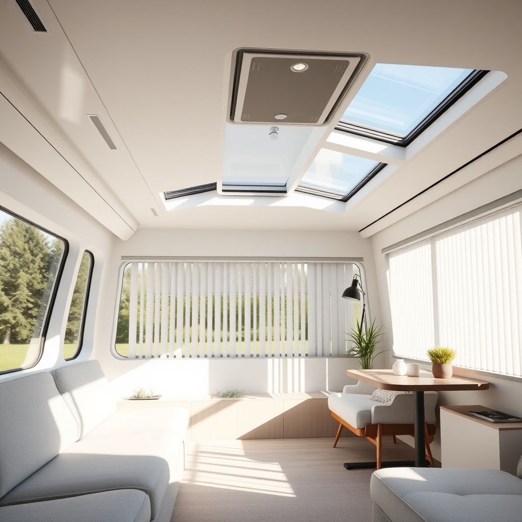 A photorealistic wide shot of a modern Wintergarten Pro Line 3000 interior in summer showi