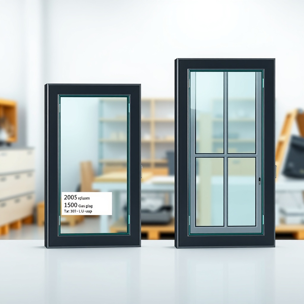 A photorealistic 16:9 shot showing two side-by-side cross-sections of the Wintergarten Eco