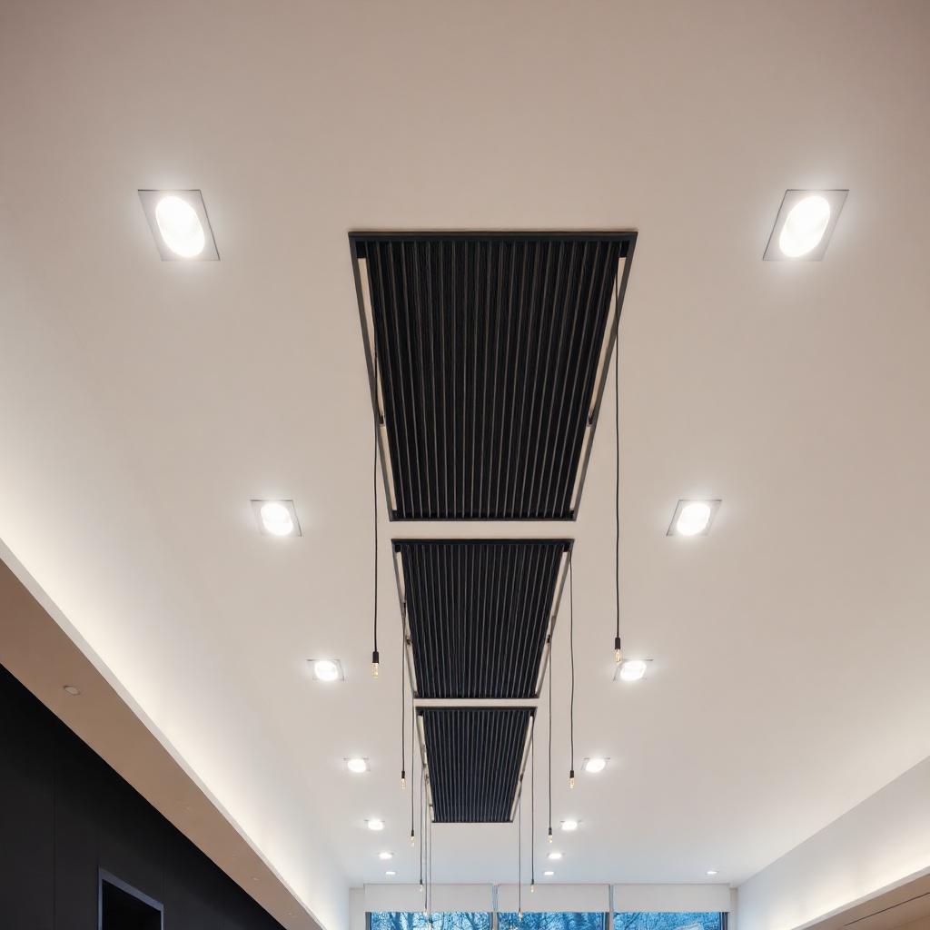 <A photo of the Wintergarten Classic 1500 with integrated ceiling spotlights creating a so