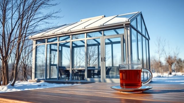 Wintergarten Eco 800: Pflege und Wartung im Winter – So schützen Sie Ihr Glashaus