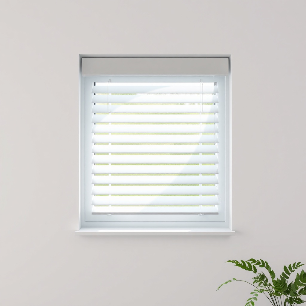 Nahaufnahme eines smarten Jalousieantriebs mit Sonnensensor