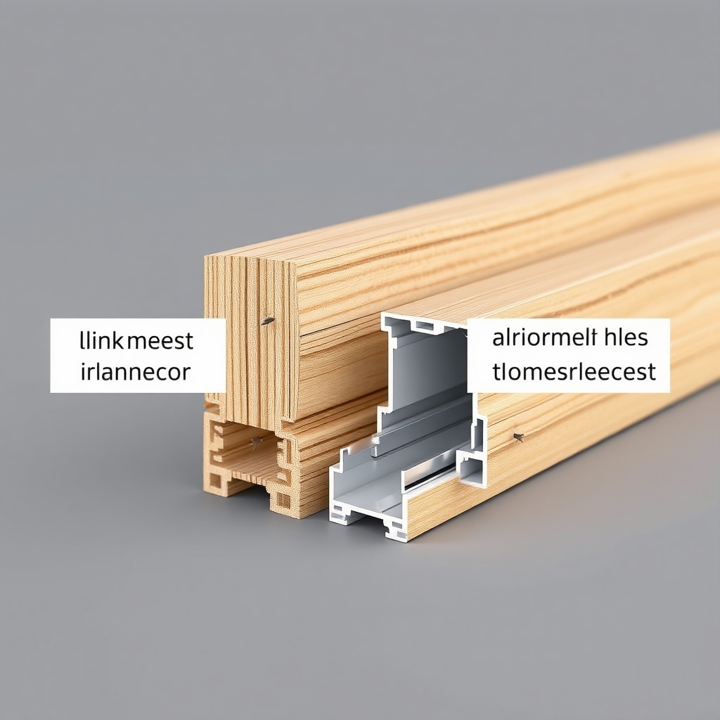 <clean photorealistic photo/illustration showing a cross-section comparison of a thick tim