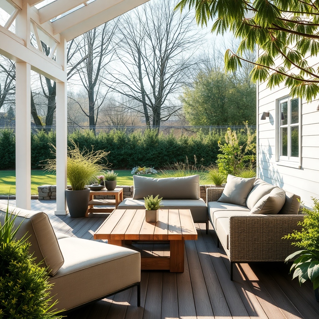 Ein heller Wintergarten Pro Line 3000 mit moderner Couchgarnitur