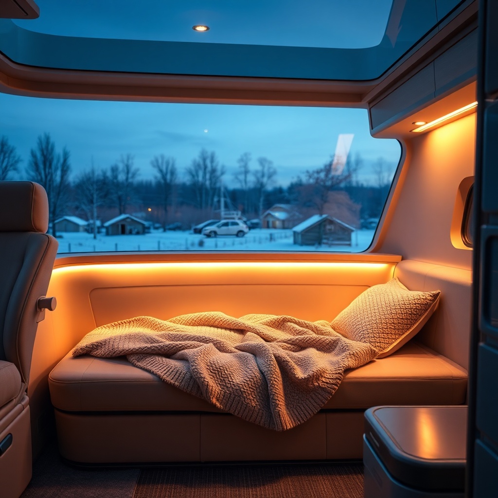 Abendstimmung im Pro Line 3000: warme LED-Beleuchtung